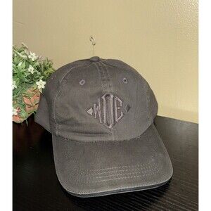 Port Authority Mens Gray Baseball Hat Adjustable 100% Cotton Preowned  -Summer